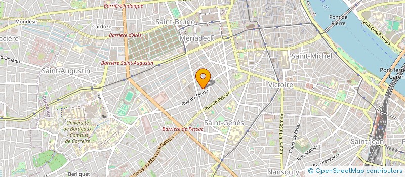 localisation de l'entreprise MONSIEUR JONATHAN CLUZEL  BORDEAUX