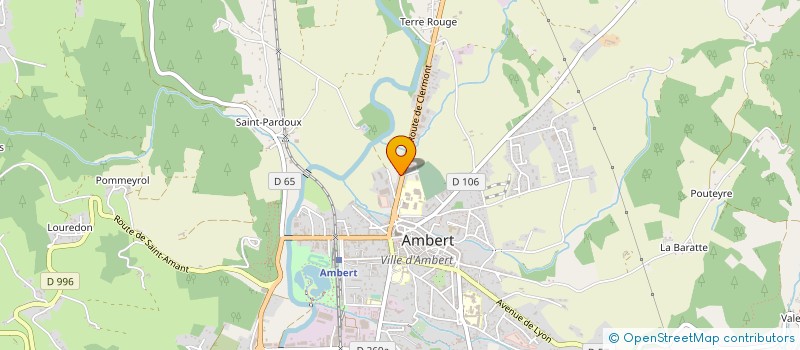 localisation de l'entreprise MONSIEUR JONATHAN COBOLET à AMBERT