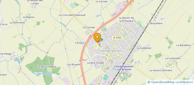 localisation de l'entreprise MONSIEUR JONATHAN COMBAUD  HERBERGEMENT (L')