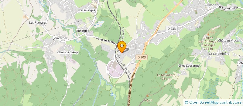 localisation de l'entreprise MONSIEUR JONATHAN CONTRERAS  ALLINGES