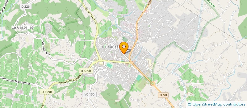 localisation de l'entreprise MONSIEUR JONATHAN CORNET  LE BEAUSSET