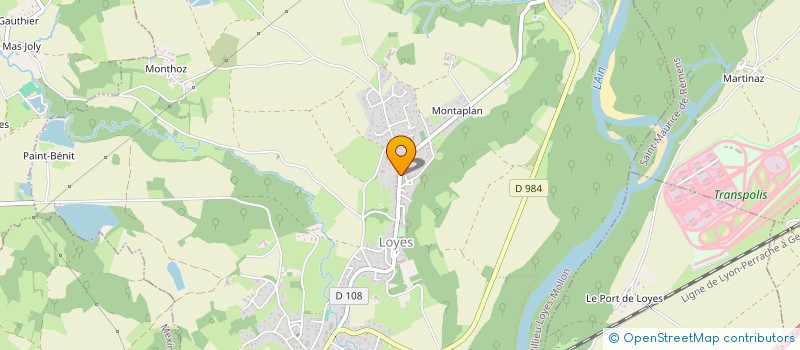 localisation de l'entreprise MONSIEUR JONATHAN CORSINI  VILLIEU-LOYES-MOLLON