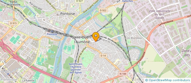 localisation de l'entreprise MONSIEUR JONATHAN COSTA  SAINT-OUEN-L'AUMONE