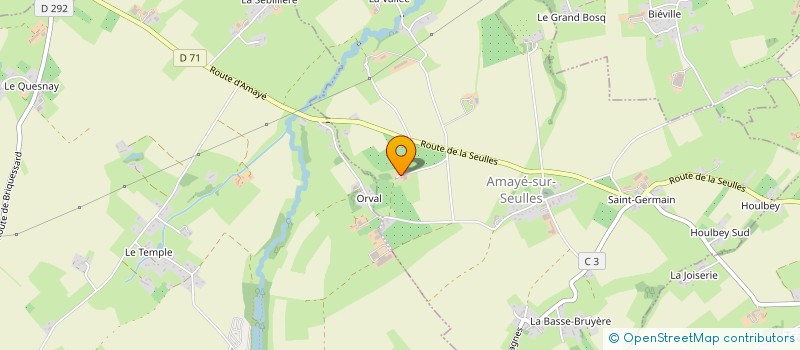 localisation de l'entreprise MONSIEUR JONATHAN COSTIL  AMAYE-SUR-SEULLES