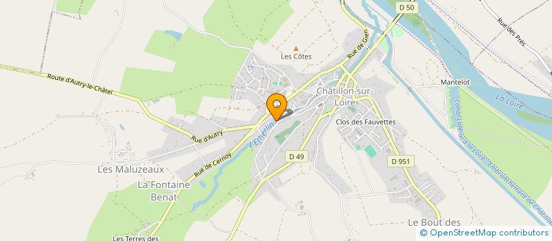 localisation de l'entreprise MONSIEUR JONATHAN COULVIER à CHATILLON-SUR-LOIRE