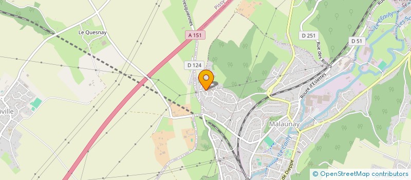 localisation de l'entreprise MONSIEUR JONATHAN COUPEY  MALAUNAY