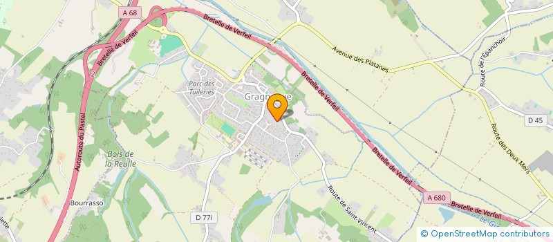 localisation de l'entreprise MONSIEUR JONATHAN COURQUIN  GRAGNAGUE