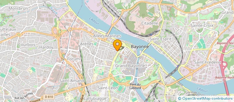 localisation de l'entreprise MONSIEUR JONATHAN COUTELLIER  BAYONNE