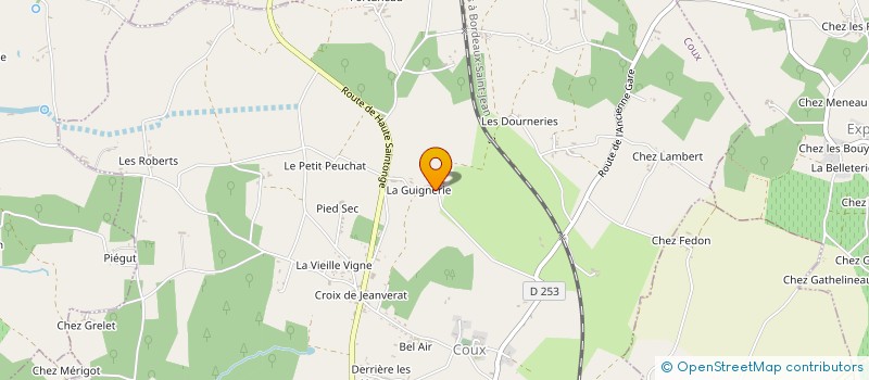 localisation de l'entreprise MONSIEUR JONATHAN COUZINET  COUX