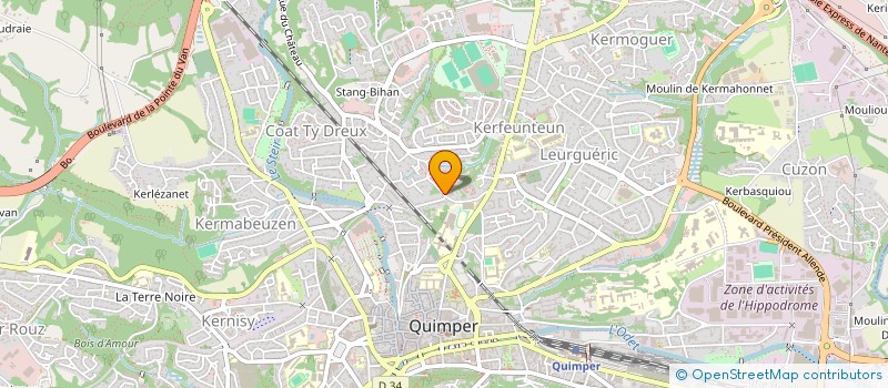 localisation de l'entreprise MONSIEUR JONATHAN COZIC à QUIMPER