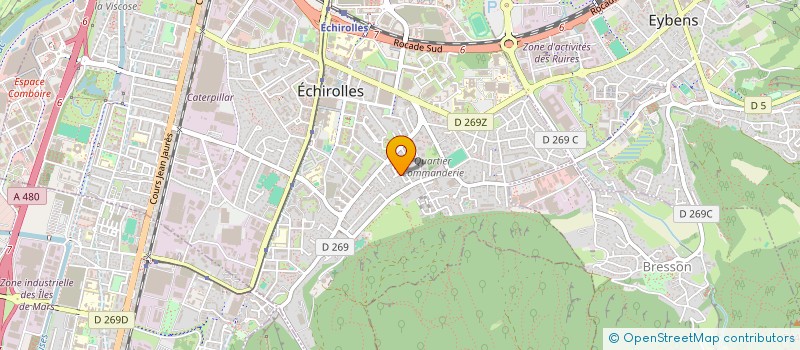 localisation de l'entreprise MONSIEUR JONATHAN CROCFER-JAMARD  ECHIROLLES