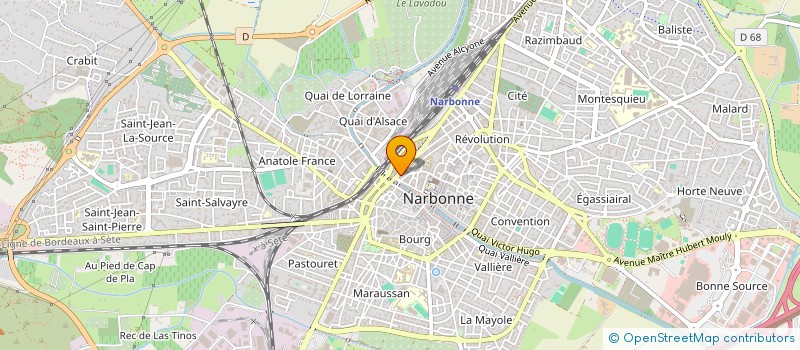 localisation de l'entreprise MONSIEUR JONATHAN CROS à NARBONNE