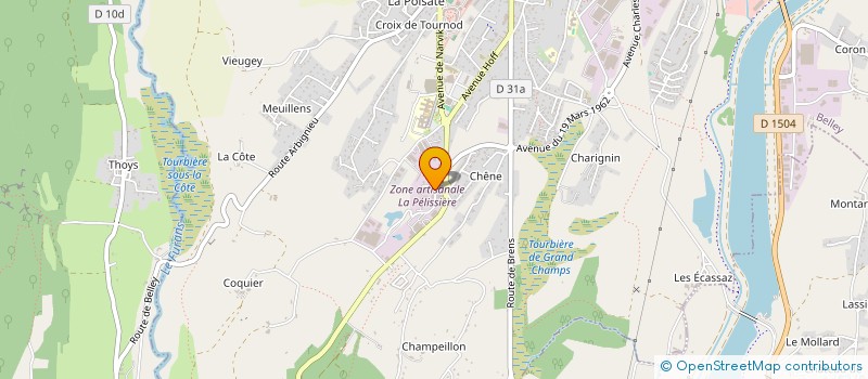 localisation de l'entreprise MONSIEUR JONATHAN DA COSTA  BELLEY