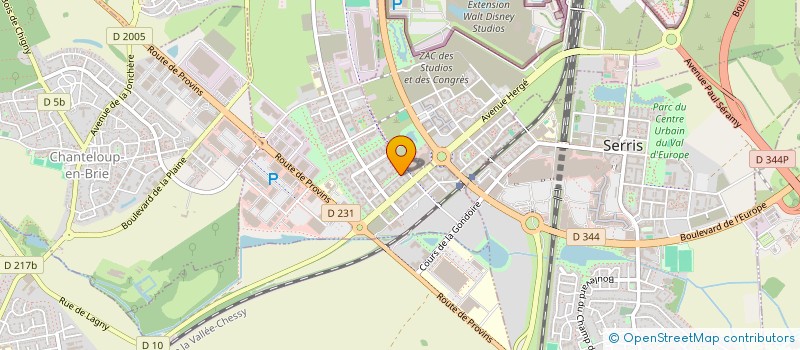 localisation de l'entreprise MONSIEUR JONATHAN DA COSTA  MONTEVRAIN