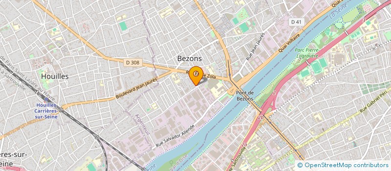 localisation de l'entreprise MONSIEUR JONATHAN DA CUNHA à BEZONS