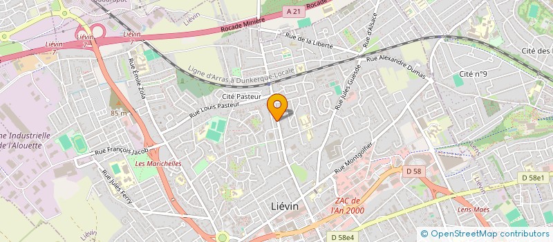 localisation de l'entreprise MONSIEUR JONATHAN DA SILVA  LIEVIN