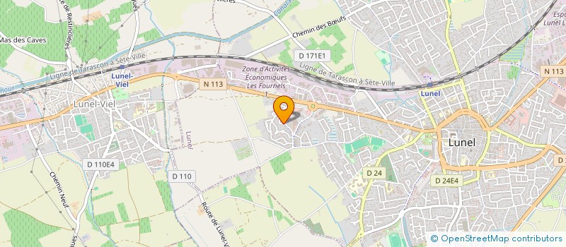 localisation de l'entreprise MONSIEUR JONATHAN DAUDE  LUNEL