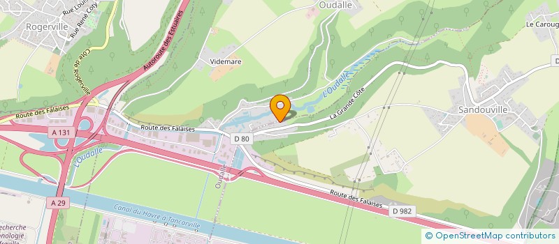 localisation de l'entreprise MONSIEUR JONATHAN DAVID  SANDOUVILLE