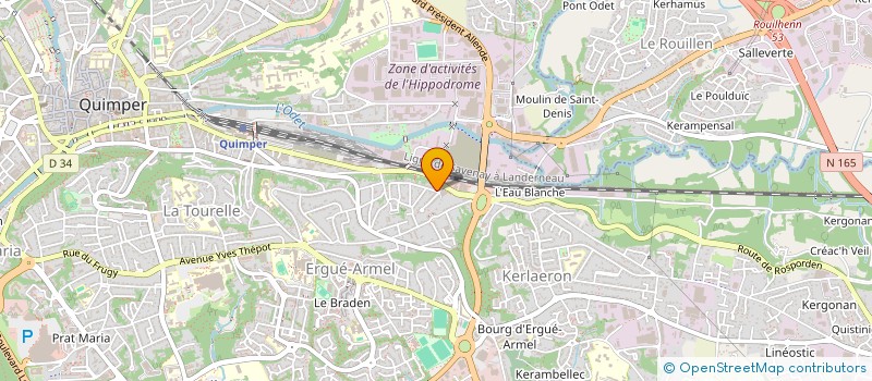localisation de l'entreprise MONSIEUR JONATHAN DE PAU à QUIMPER