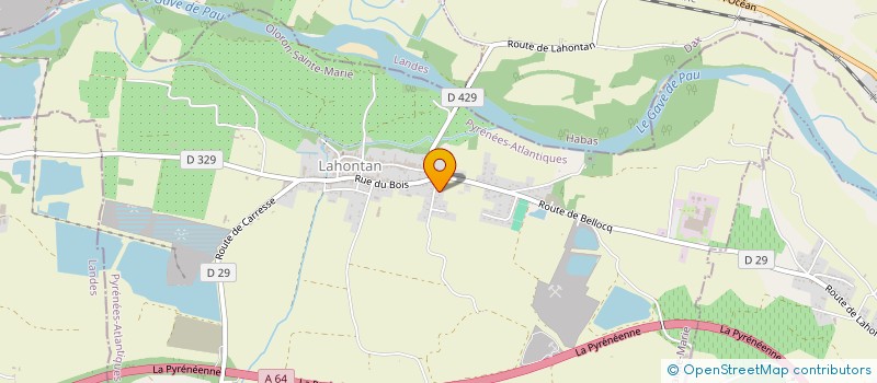 localisation de l'entreprise MONSIEUR JONATHAN DE SOUSA RIBEIRO  LAHONTAN