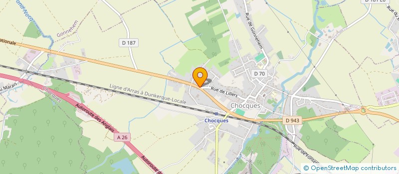 localisation de l'entreprise MONSIEUR JONATHAN DEBOVE  CHOCQUES