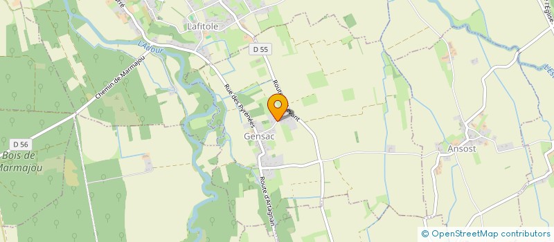 localisation de l'entreprise MONSIEUR JONATHAN DECONIHOUT  GENSAC