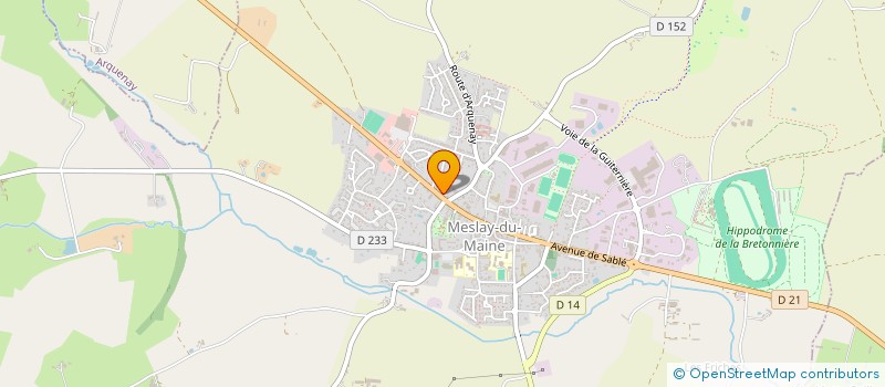 localisation de l'entreprise MONSIEUR JONATHAN DECORDE  MESLAY-DU-MAINE