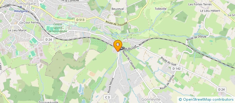 localisation de l'entreprise MONSIEUR JONATHAN DELAPORTE  GONNEVILLE-SUR-MER