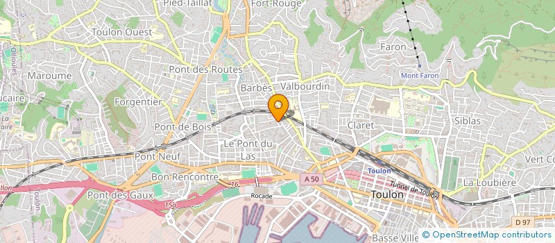 localisation de l'entreprise MONSIEUR JONATHAN DELCROIX  TOULON