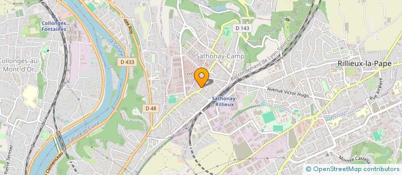 localisation de l'entreprise MONSIEUR JONATHAN DELLINGER  SATHONAY-CAMP