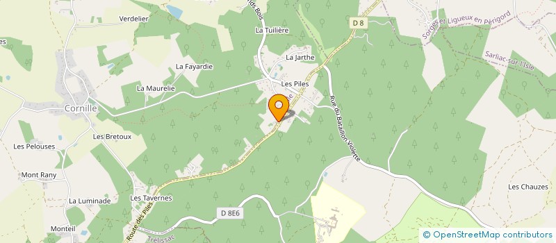 localisation de l'entreprise MONSIEUR JONATHAN DELPERIER à CORNILLE
