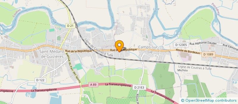 localisation de l'entreprise MONSIEUR JONATHAN DELPORTE  CAMPS-SUR-L'ISLE