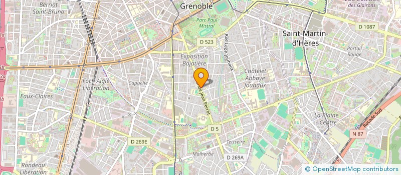 localisation de l'entreprise MONSIEUR JONATHAN DELVALLEE  GRENOBLE