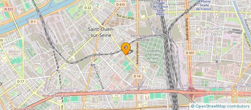 localisation de l'entreprise MONSIEUR JONATHAN DENIAU à SAINT-OUEN-SUR-SEINE