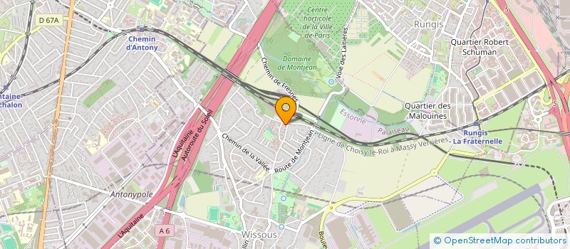 localisation de l'entreprise MONSIEUR JONATHAN DENISON-METGE  WISSOUS