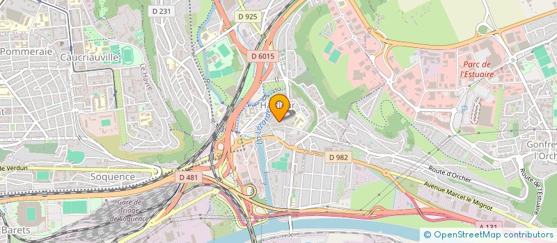 localisation de l'entreprise MONSIEUR JONATHAN DESCHAMPS  HARFLEUR