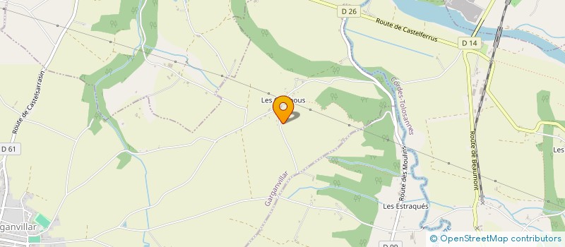 localisation de l'entreprise MONSIEUR JONATHAN DETAS  GARGANVILLAR