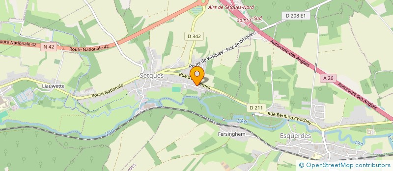 localisation de l'entreprise MONSIEUR JONATHAN DETOUT  SETQUES