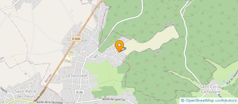 localisation de l'entreprise MONSIEUR JONATHAN DHERBECOURT  LA SAUSSAYE