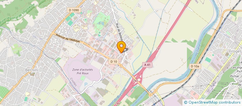 localisation de l'entreprise MONSIEUR JONATHAN DI MARINO  CROLLES