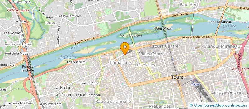 localisation de l'entreprise MONSIEUR JONATHAN DIEUDONNE  TOURS