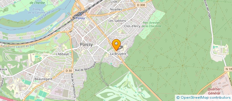 localisation de l'entreprise MONSIEUR JONATHAN DIMITRI N'ZAOU à POISSY