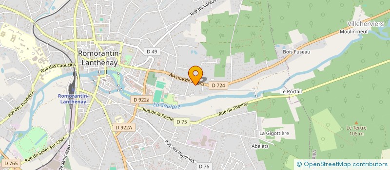 localisation de l'entreprise MONSIEUR JONATHAN DJIDONOU  ROMORANTIN-LANTHENAY