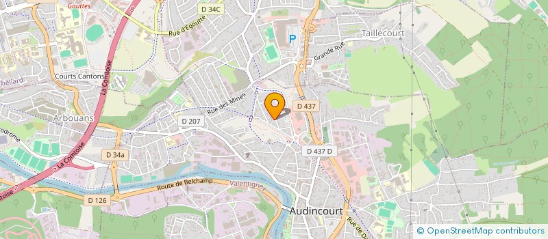 localisation de l'entreprise MONSIEUR JONATHAN DORE  AUDINCOURT