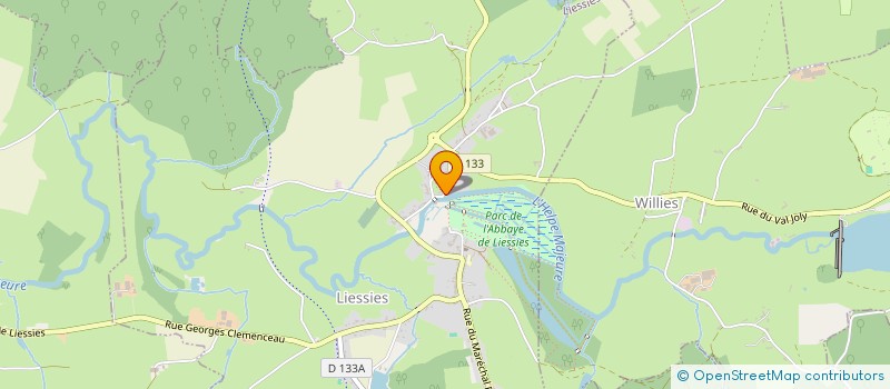 localisation de l'entreprise MONSIEUR JONATHAN DUBOIS  LIESSIES