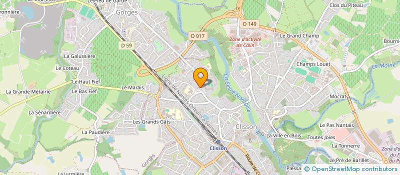 localisation de l'entreprise MONSIEUR JONATHAN DUBUT  CLISSON