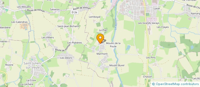 localisation de l'entreprise MONSIEUR JONATHAN DUCATEL  VONNAS