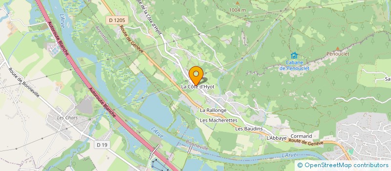 localisation de l'entreprise MONSIEUR JONATHAN DUCROT  BONNEVILLE