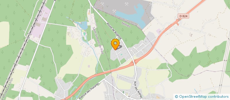 localisation de l'entreprise MONSIEUR JONATHAN DUFORT  TETHIEU