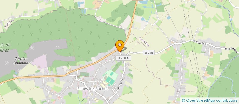 localisation de l'entreprise MONSIEUR JONATHAN DUMAS  FLINES-LEZ-RACHES